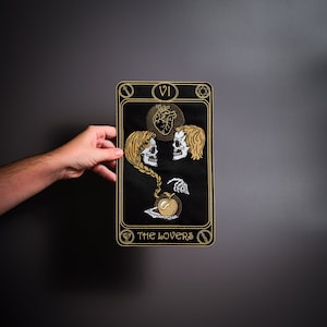 Tarot. Tarot naszywka na tył talii "Kochankowie"