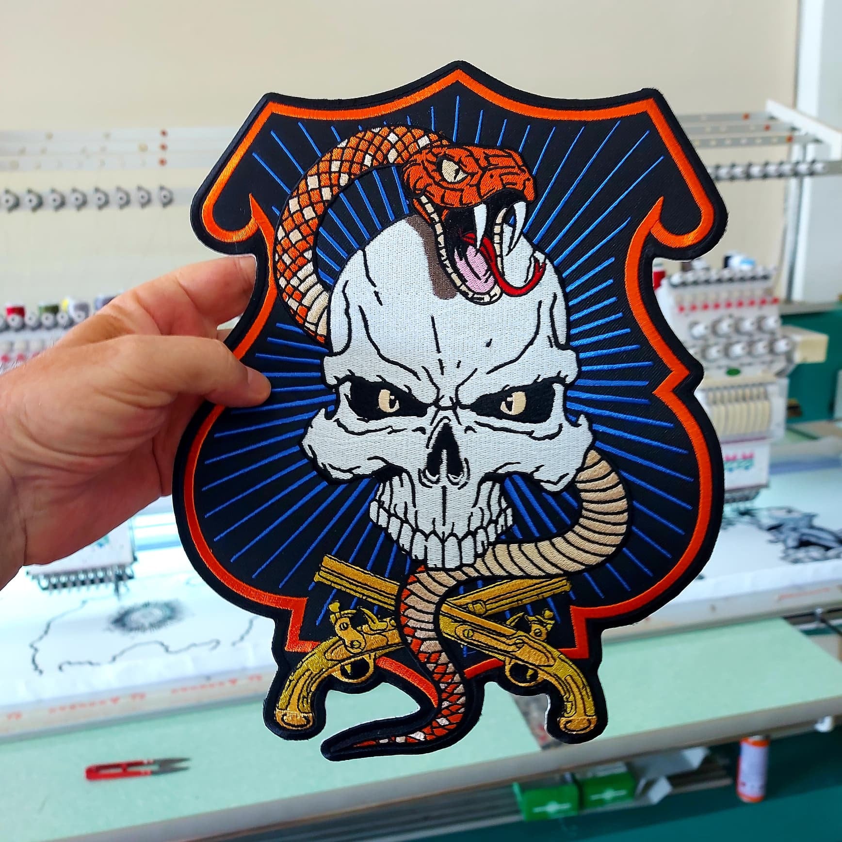  Custom Patches Iron on Embroidered Logo Patch : Arts, Crafts &  Sewing