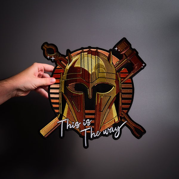 Mandalorian  GOLD Patch for custom clothes