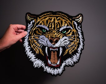 TIGER Large Back Patch  for custom biker vest