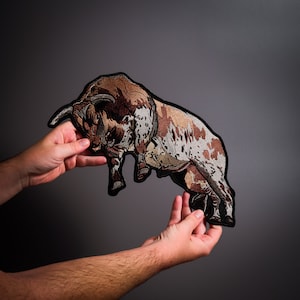 Parche para planchar en la espalda RODEO BULL para ropa personalizada
