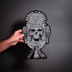 PYRAMID SKULL crâne Large Back Patch Thermocollant personnalisé