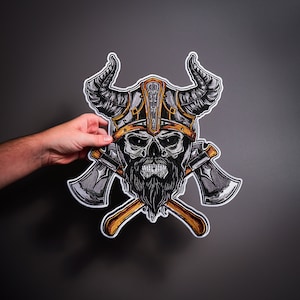 VIKING Large Back Patch  for custom biker vest
