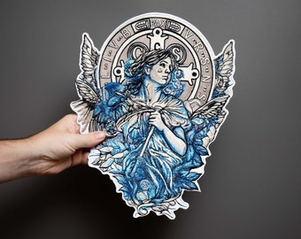 Intricate Satanic Angel Patches for Superior Protection - Unique and Edgy Decorative Embellishments