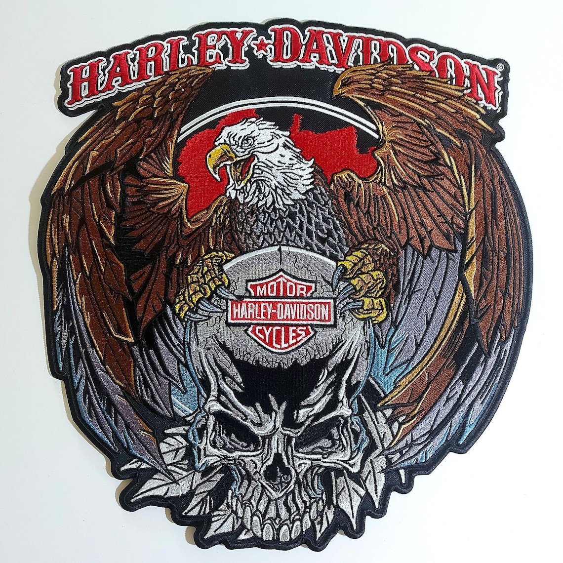 HARLEY EAGLE Large Back Patch for custom biker vest | Etsy