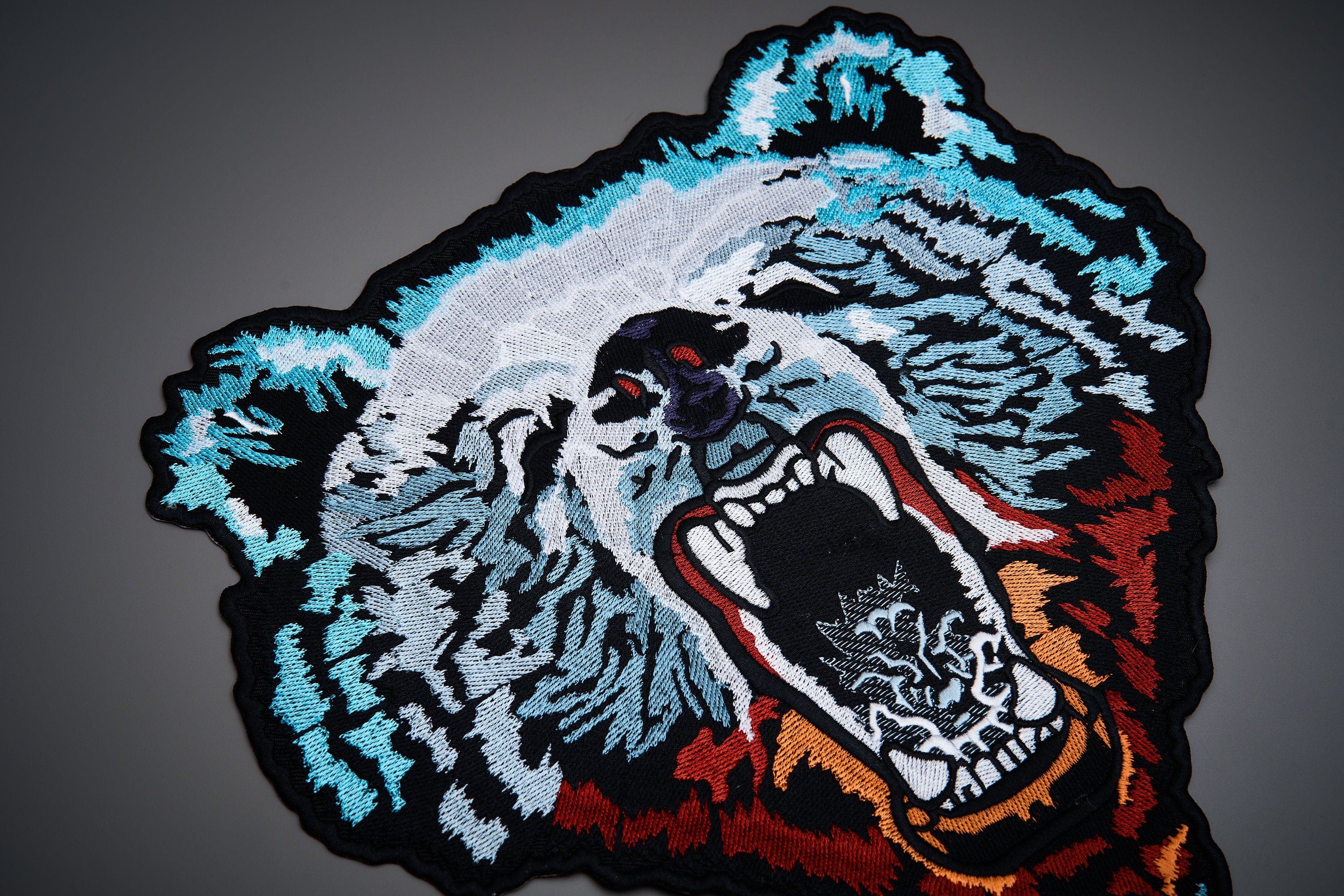 Patch Ricamata Per Biker - Orso Con Scritta Divertente, 85x50 Mm, Per Giacca O Zaino - Foto 10