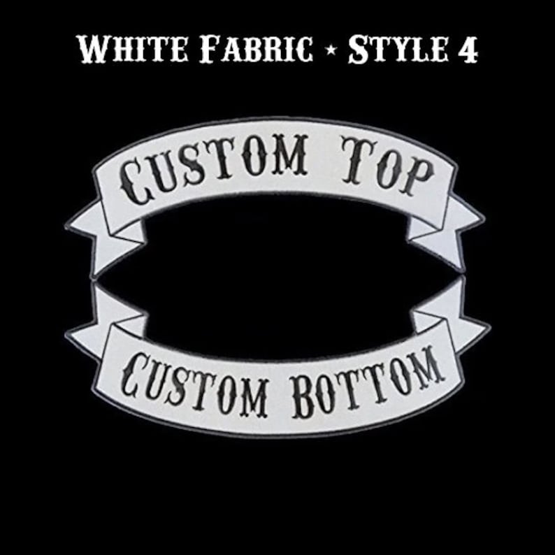 Custom Rocker Patch Back for Bikers Motorcycle Club MC Personalized Name Patch Embroidered Punk Patches for Jackets and Vests Sew On Patch image 7