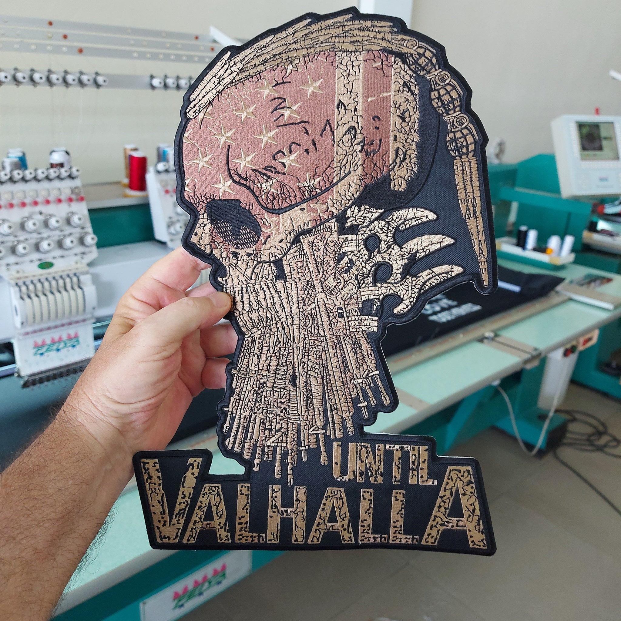 VALHALLA VIKING Large Back Patch for custom biker vest Etsy