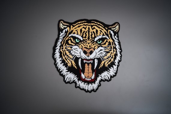 TIGER Large Back Patch for Custom Biker Vest - Etsy
