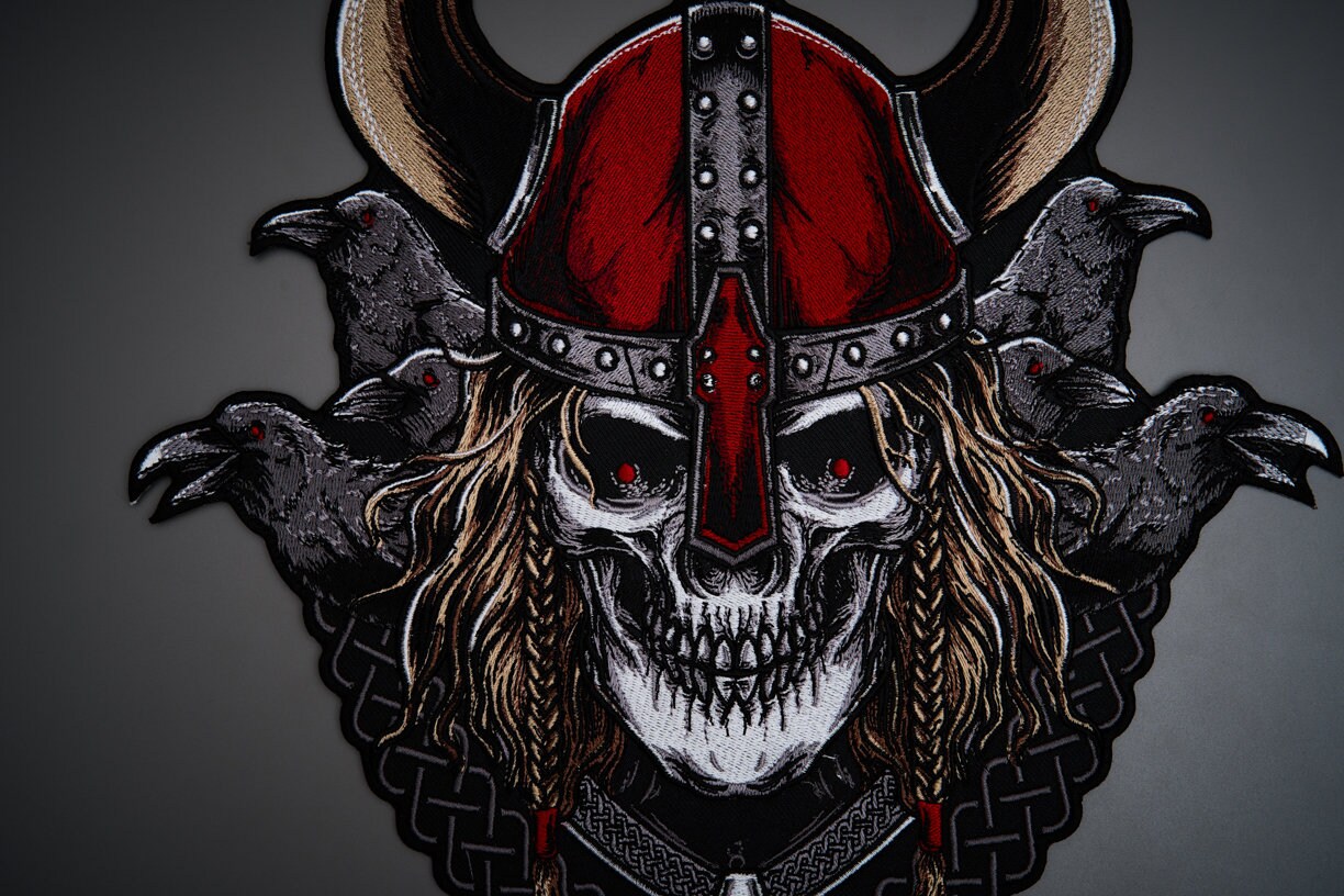 RAVENFIRE WARRIOR Large Back Patch for Custom Biker Vest - Etsy Australia