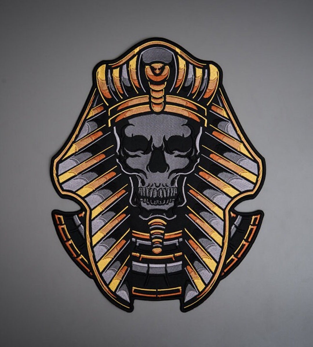 ファラオの頭蓋骨の大きなバックパッチ - Etsy 日本, image size:1080x1196