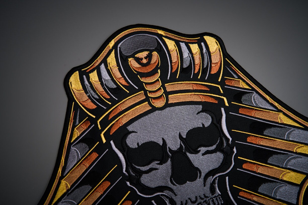 ファラオの頭蓋骨の大きなバックパッチ - Etsy 日本, image size:1224x816