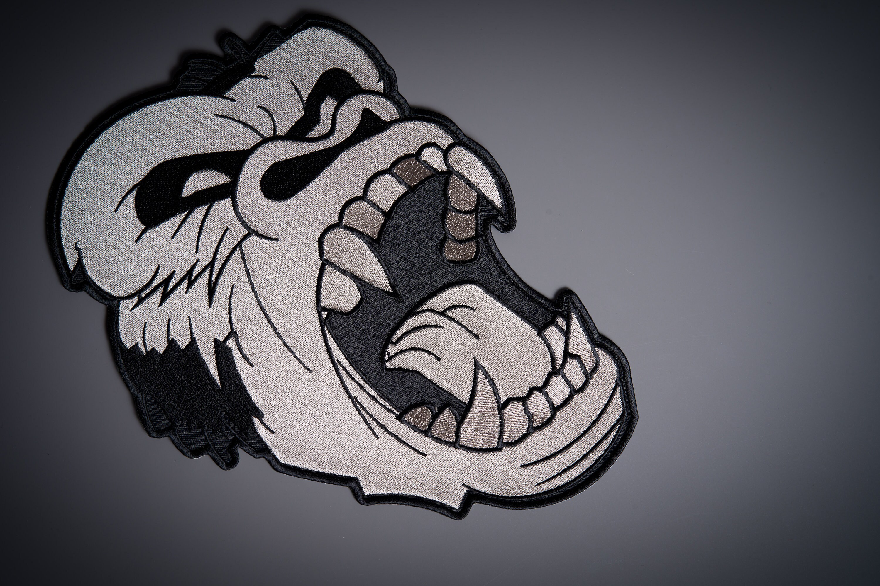ANGRY KONG Silver Large Back Patch for Custom Biker Vest - Etsy Australia