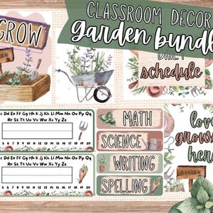 Garden Classroom Theme Bundle