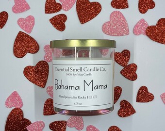 Bahama Mama Candles | Tropical Candle | Wedding Favor | Large Candles | Self Care Candles