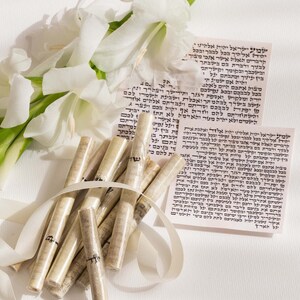 Kosher Mezuzah Scrolls for Door 3” 4” 5” Handwritten by Certified Scribe