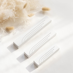 Modern Concrete Mezuzah with Scroll: Jewish Home Blessing, Made in Israel