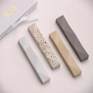 Handcrafted Modern Mezuzah for Door with Printed Scroll | contemporary Israel Judaica Gift Jewish Art for Home | Available in 4 and 6 Inches