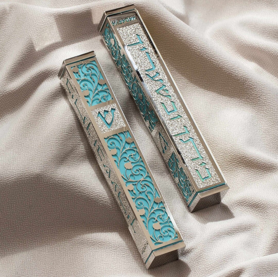 Contemporary Mezuzah Peel and Stick Mezuzah Case With Scroll Etsy