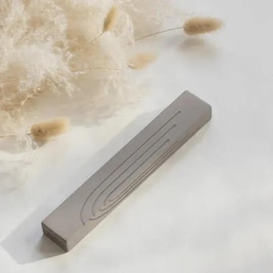 Modern Concrete Mezuzah Case with Scroll: Jewish Home Blessing