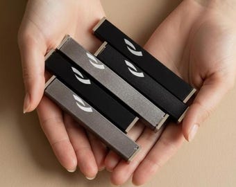 Modern Mezuzah Case with non kosher scroll + Double-Sided Adhesive