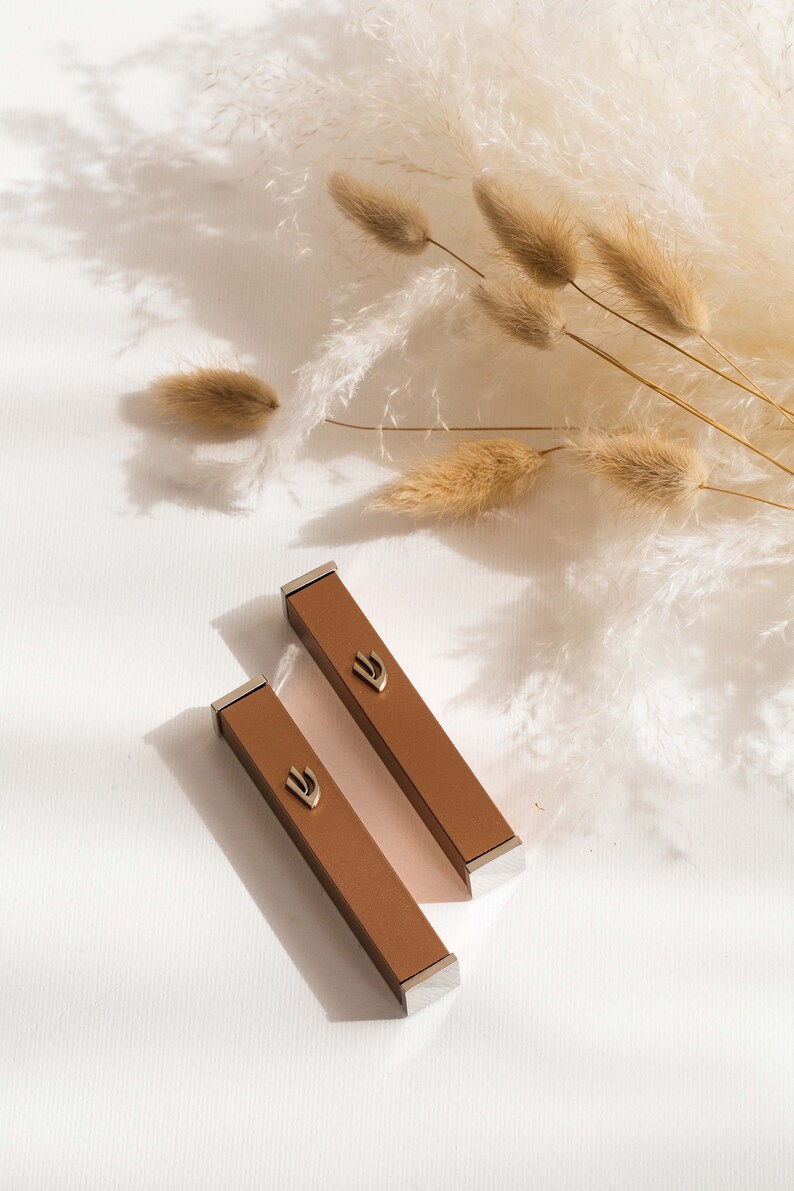 Modern Kosher Mezuzah Case With Scroll Peel and Stick Mezuza Etsy