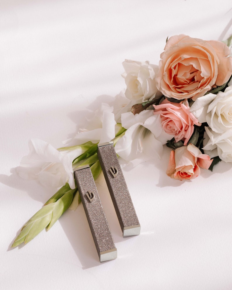 Modern Kosher Mezuzah Case With Scroll Peel and Stick Mezuza Etsy