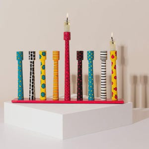 Chanukah Menorah – Line Model, Clean & Unique Design, Perfect Hanukkah Gift, Jewish Art, Chanukah Decor, Modern Menorah, Holiday Gift