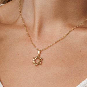 14k Gold-Filled Star of David Necklace | Elegant Magen David Pendant | Judaica Jewelry for Women