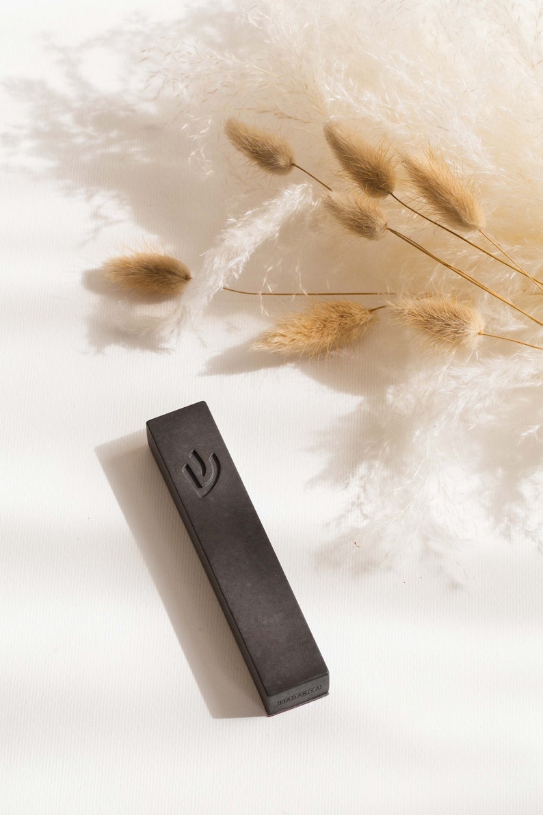 Contemporary Mezuzah Case With Scroll for Door Self Stick Etsy