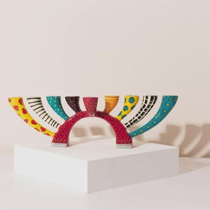 Hanukkah Menorah – Twist Model, Transforms into Designer Candlestick, Hanukkah Gift, Jewish Art, Chanukah Decor, Modern Menorah