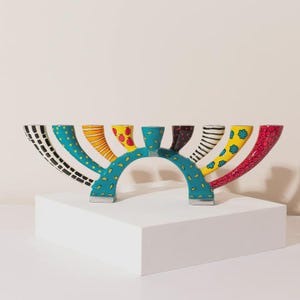 Modern Hanukkah Menorah & Candlesticks – Twist Model, 2-in-1 Design, Hanukkah Gift, Chanukah Decor, Jewish Art, Menorah for Chanukah