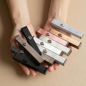 Modern Aluminum Mezuzah Case Minimal Clean Design with Gift Box