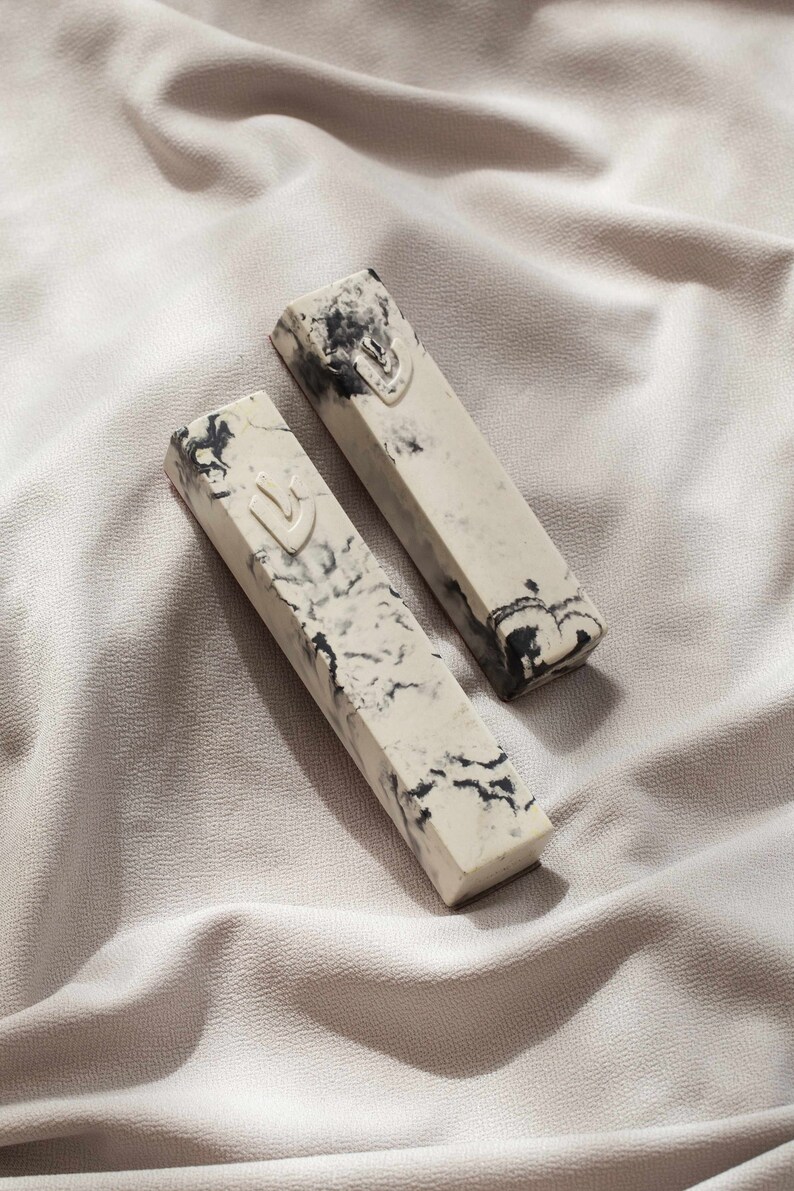 Contemporary Kosher Mezuzah Case With Scroll for Door Self Etsy