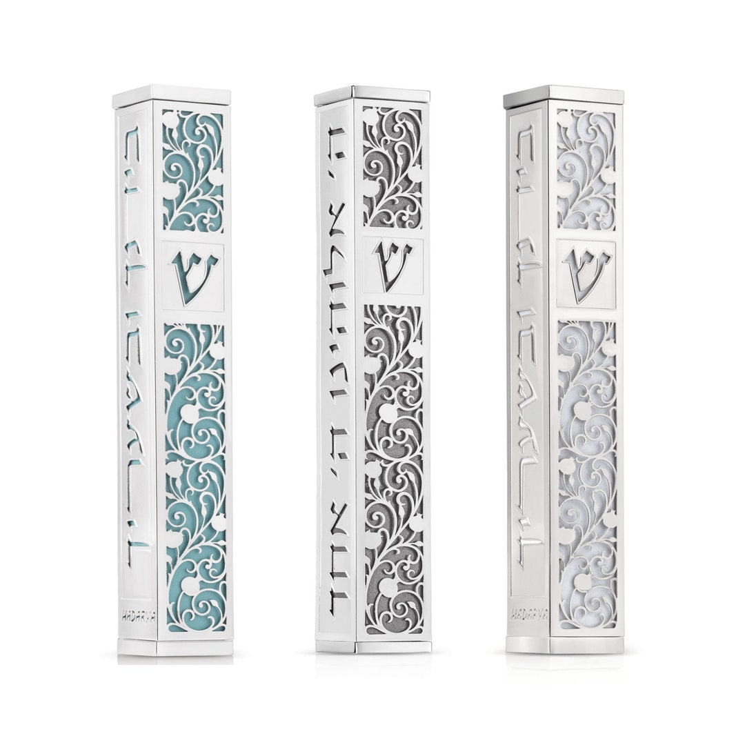 Modern 5 Mezuzah Mezzuzahs With Scroll With a Gift Box Etsy Australia