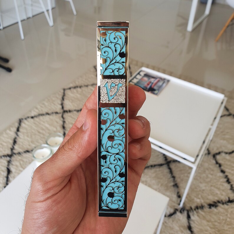 Modern Handmade Mezuzah Peel and Stick Mezuza Cover With Etsy