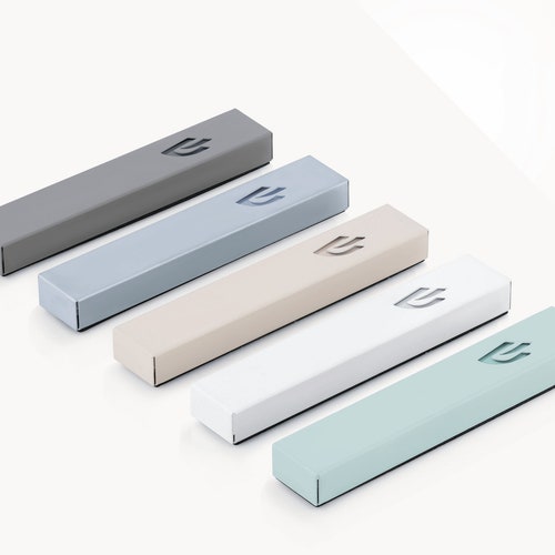 Modern Kosher Mezuzah Case With Scroll Peel and Stick Mezuza Etsy