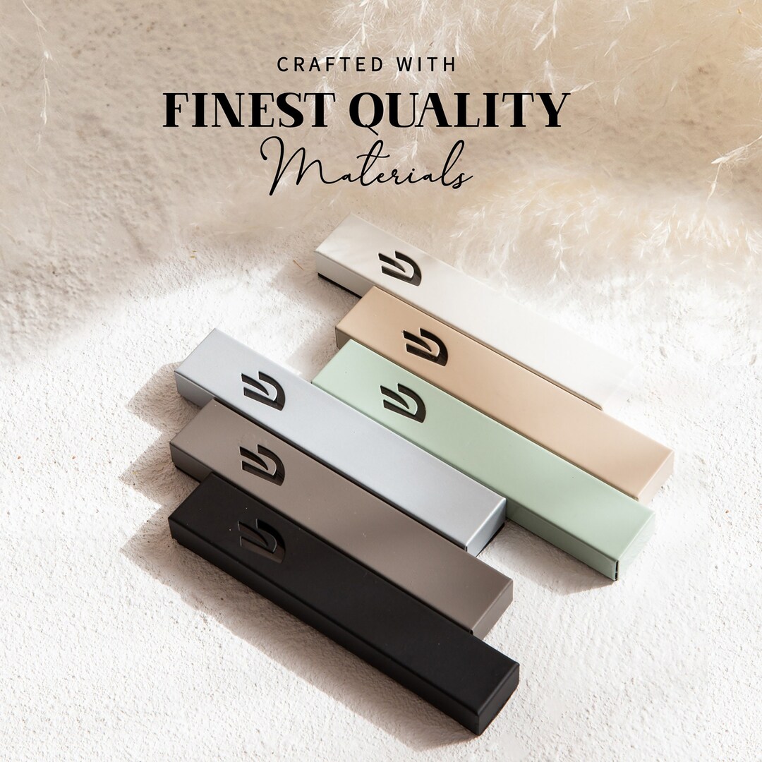 Modern Mezuzah Case With Scroll for Door, 5 Peel & Stick Mezuzah Cover