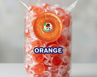 Lifesavers ORANGE Life Savers - Individually Wrapped Orange Candy - Pick your size!