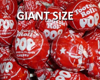 Tootsie Pop GIANT Cherry Tootsie Pops 42 Cherry Candy Suckers