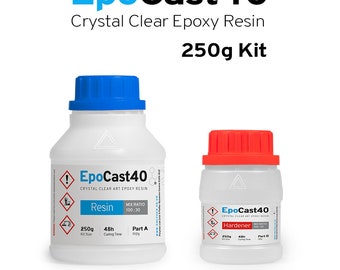 Effective 250g Kit Clear Epoxy Resin - Versatile Product for All-Purpose Art Crafts - Low Viscosity 3D Resins for Jewelry/Home Decor