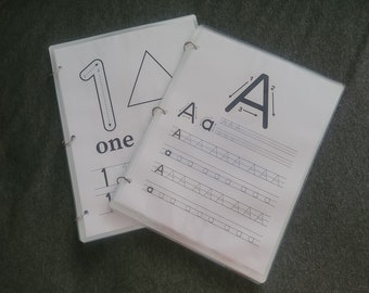 Reusable ABC & 123 Writing Practice