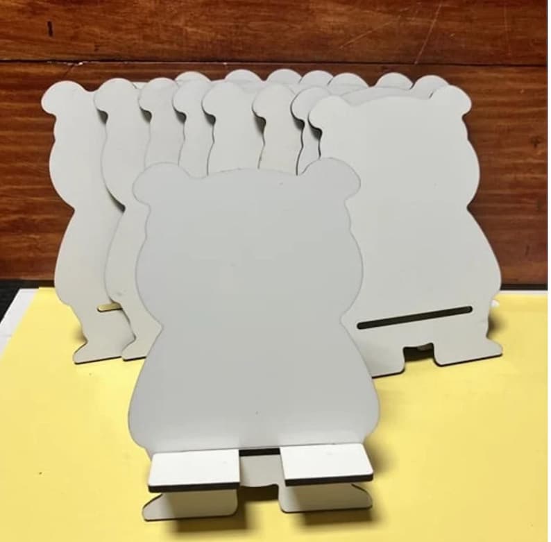 10 Qty sublimation MDF Phone Device Holder for sublimation process DIY bild 1