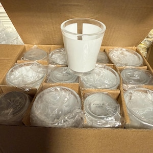 12Qty Sublimation Shot 1.5oz glass cup DIY Sublimation blank