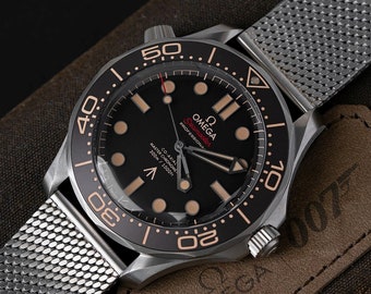 Omega Seamaster Diver 300 M NEW 2024 James Bond 007 No Time To Die Titanium 210.90.42.20.01.001, gifts for him, gifts for men.