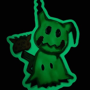 Mimikyu glow sticker