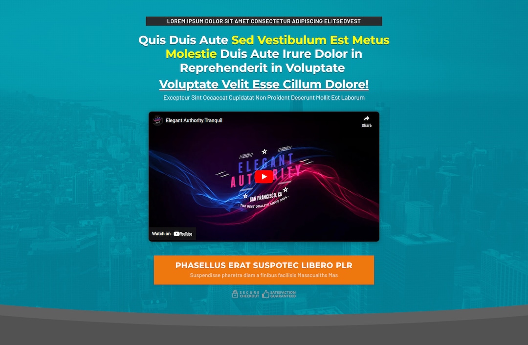 DIVI Alter VSL Video Sales Landing Page Layout Etsy