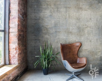 Cracked Wall Gray Grunge Wall Oldschool Texture, Removable Raw Wallpaper, Peel And Stick Roll, Rustic Home Style, Traditional Mural, White