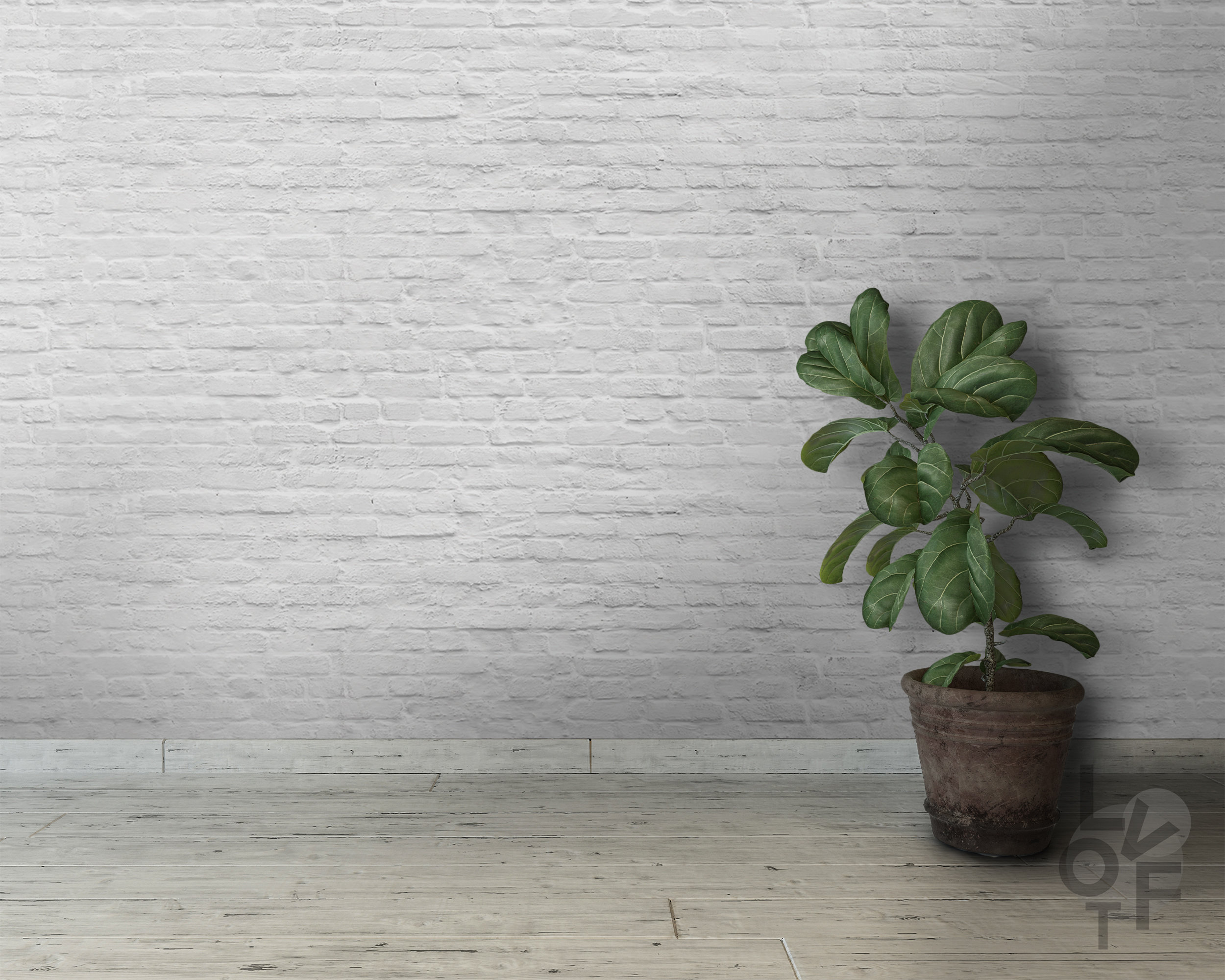 Painted Brick off White Wallpaper -  Finland