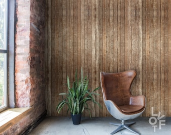 Fond Bois Wooden Texture Grunge Old Wall Background, Removable Wallpaper, Peel And Stick Roll, Rustic Home Style, Traditional Mural, Brown
